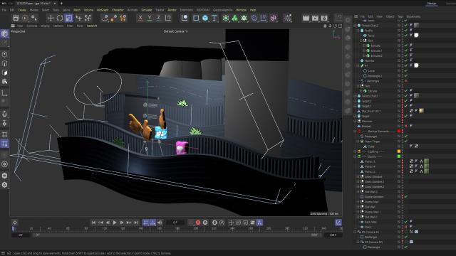 C4D studio setup from foam finger
