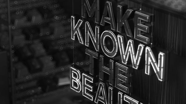 Closeup of tagline graphic
